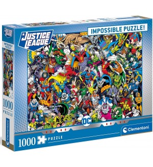 Пъзел Clementoni от 1000 части - Impossible DC Comics Justice League