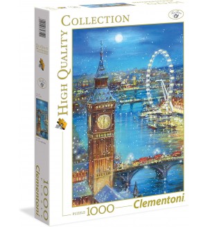 Пъзел Clementoni от 1000 части - Снежинки над Биг Бен