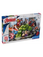Пъзел Clementoni от 104 макси части - Отмъстителите готови за борба Пъзел Clementoni от 104 макси части - Отмъстителите готови за борба