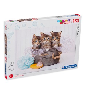 Пъзел Clementoni от 180 части - Котенца
