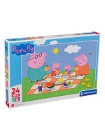 Пъзел Clementoni от 24 макси части - Прасенцето Пепа на пикник