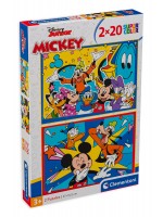 Пъзел Clementoni от 2 x 20 части - Мики Маус