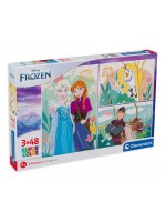 Пъзел Clementoni от 3 x 48 части - Замръзналото кралство
