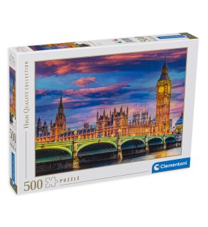 Пъзел Clementoni от 500 части - Парламентът в Лондон