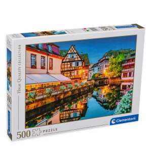 Пъзел Clementoni от 500 части - Старият град на Страсбург