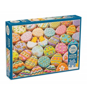 Пъзел Cobble Hill от 500 XXL части - Великденски сладки