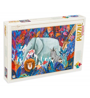 Пъзел D-Toys от 1000 части – Слон, Андреа Кюрти