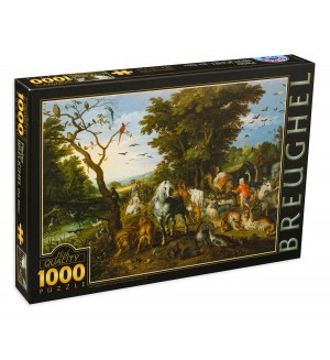 Пъзел D-Toys от 1000 части – Влизането на животните в Ноевия ковчег, Питер Брьогел Стария