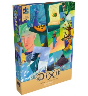 Пъзел Dixit от 1000 части - Син колаж
