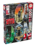 Пъзел Educa от 1000 части - Лондон - Колаж