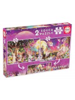 Пъзел Educa от 2 x 100 части - Приказен триптих Пъзел Educa от 2 x 100 части - Приказен триптих