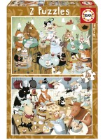 Пъзел Educa от 2 x 48 части - Горски приказки Пъзел Educa от 2 x 48 части - Горски приказки