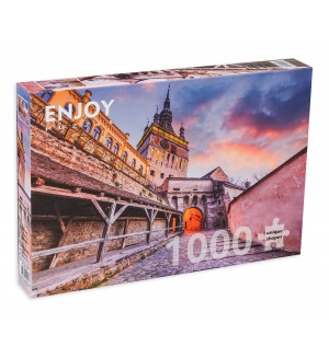 Пъзел Enjoy от 1000 части - Часовниковата кула, Сигишоара