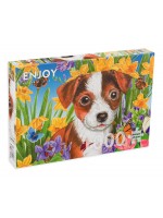 Пъзел Enjoy от 1000 части - Кучешка градинка Пъзел Enjoy от 1000 части - Кучешка градинка
