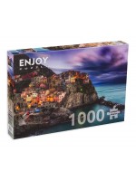 Пъзел Enjoy от 1000 части - Мрачно небе над Чинкуе Тере, Италия Пъзел Enjoy от 1000 части - Мрачно небе над Чинкуе Тере, Италия