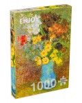 Пъзел Enjoy от 1000 части - Ваза с маргаритки и анемони