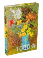 Пъзел Enjoy от 1000 части - Ваза с маргаритки и анемони Пъзел Enjoy от 1000 части - Ваза с маргаритки и анемони