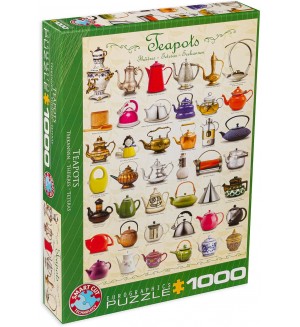 Пъзел Eurographics от 1000 части - Чайници