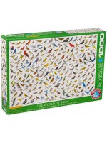 Пъзел Eurographics от 1000 части – Колаж на птици 