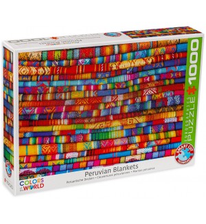 Пъзел Eurographics от 1000 части - Цветни одеяла 