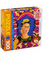 Пъзел Eurographics от 100 части - Портрет на Фрида Кало Пъзел Eurographics от 100 части - Портрет на Фрида Кало