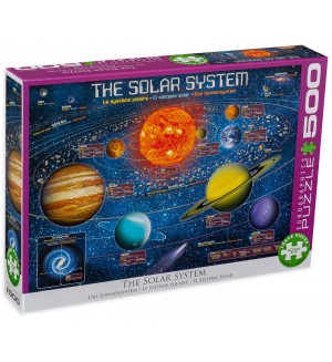 Пъзел Eurographics от 500 XL части - Слънчевата система