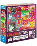 Пъзел Exploding Kittens от 1000 части - Кучешки кошмари