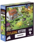 Пъзел Exploding Kittens от 1000 части - На двора
