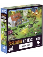 Пъзел Exploding Kittens от 1000 части - На двора Пъзел Exploding Kittens от 1000 части - На двора