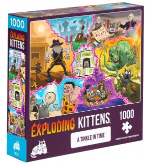 Пъзел Exploding Kittens от 1000 части - Звън във времето