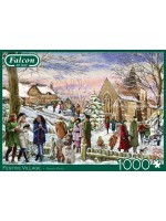 Пъзел Falcon от 1000 части - Коледа в селцето Пъзел Falcon от 1000 части - Коледа в селцето