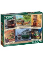 Пъзел Falcon от 1000 части - Ретро влакове Пъзел Falcon от 1000 части - Ретро влакове