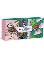 Пъзел Galison от 3 x 120 части - Светът на птичките Пъзел Galison от 3 x 120 части - Светът на птичките