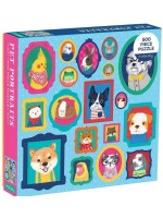 Пъзел Galison от 500 части - Портрети на животни