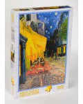 Пъзел Gold Puzzle от 1000 части - Кафе тераса през нощта (нарушена опаковка)