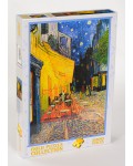 Пъзел Gold Puzzle от 1000 части - Кафе тераса през нощта (нарушена опаковка)