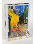 Пъзел Gold Puzzle от 1000 части - Кафе тераса през нощта (нарушена опаковка)