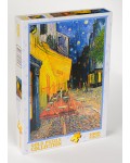 Пъзел Gold Puzzle от 1000 части - Кафе тераса през нощта (нарушена опаковка)