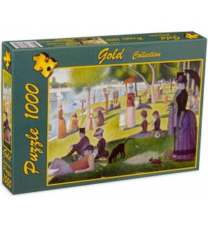 Пъзел Gold Puzzle от 1000 части - Неделен следобед на остров Гран Жат