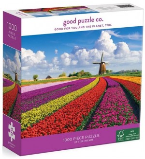 Пъзел Good Puzzle от 1000 части - Цветя в Холандия