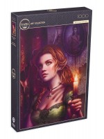 Пъзел Grafika от 1000 части - На светлината от свещ