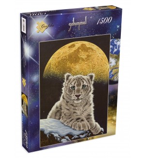Пъзел Grafika от 1500 части - Лунен леопард