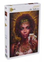 Пъзел Grafika от 2000 части - Да ти видя картите