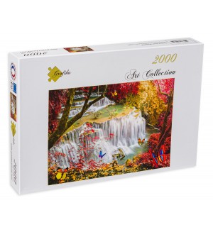 Пъзел Grafika от 2000 части - Горски водопад