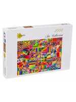Пъзел Grafika от 2000 части - Цветен колаж