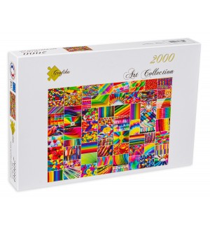 Пъзел Grafika от 2000 части - Цветен колаж