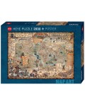 Пъзел Heye от 2000 части - Пиратска карта на света