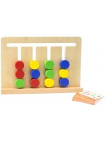 Пъзел игра Viga Toys - Сортиране на цветове и геометрични фигури
