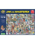 Пъзел Jumbo от 1000 части - На фризьор