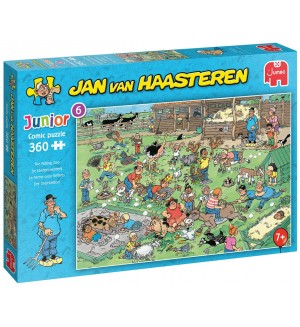 Пъзел Jumbo от 360 части - Игра с животните